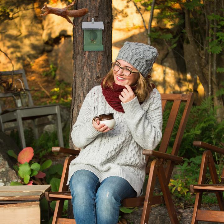 Actual product image Relaxdays Squirrel Feeder with Roof