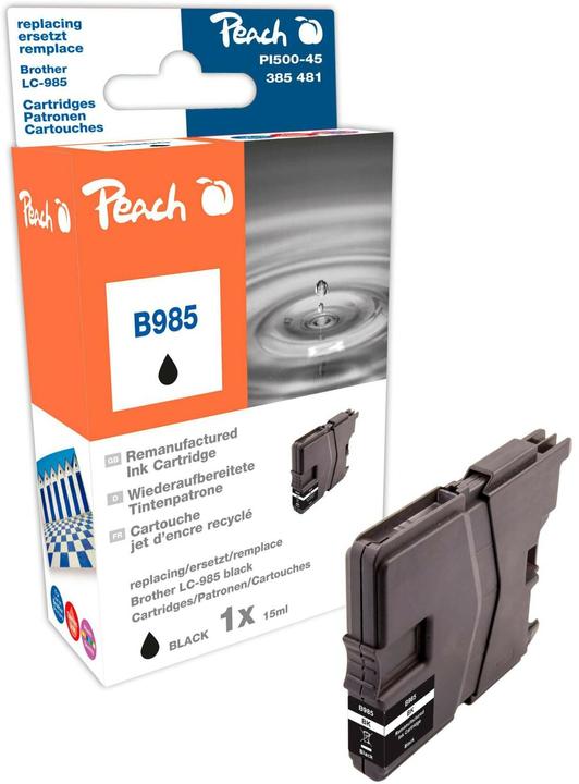 Actual product image Peach Ink Cartridge, XL yield, compatible with LC-985bk (FC)