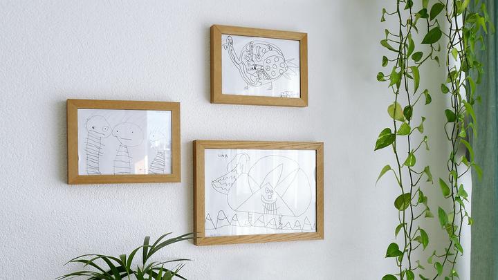 Actual product image Jamu Picture frame for children's drawings (A6)