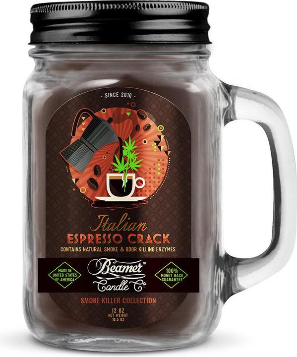 Actual product image Beamer Candles Co Italian Espresso Crack