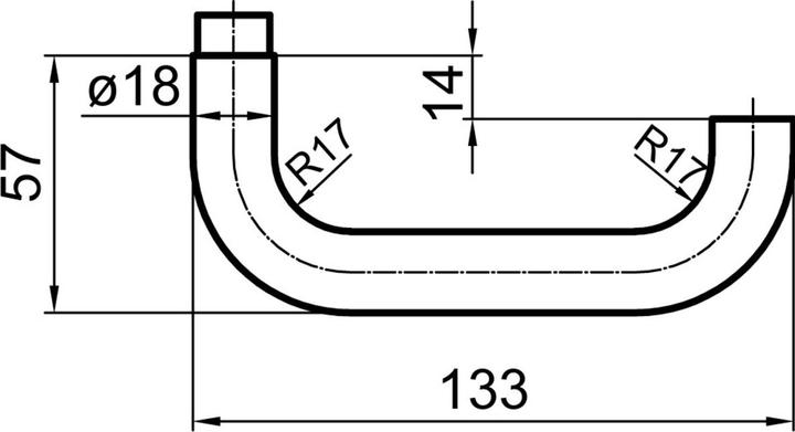 Produktbild Glutz Türdrücker 5099 Helsinki (Türgriff)