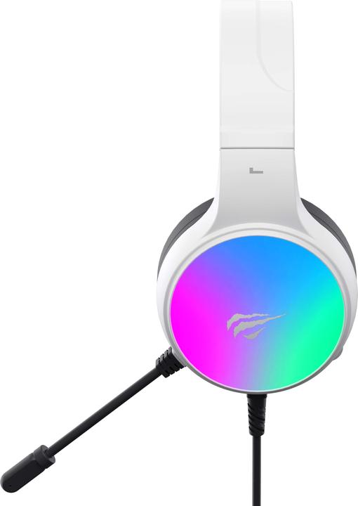 Produktbild Havit - Gaming Headphones (H2043U) - with Microphone, 50mm Speaker, USB, 2.1m - White (Kabelgebunden)