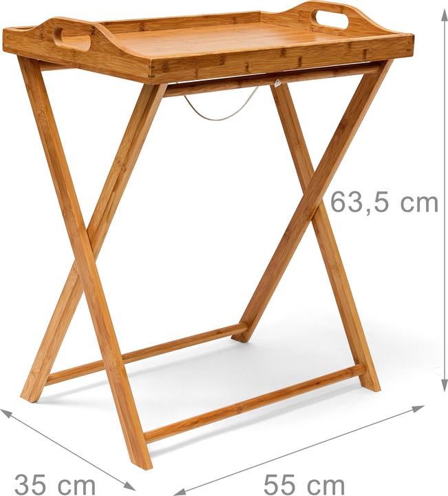 Produktbild Relaxdays Tabletttisch Bambus