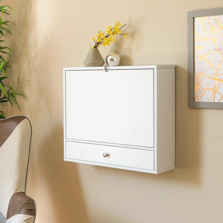 Actual product image JTI Folding wall desk with shelves and drawer (60 x 50 x 50 cm)