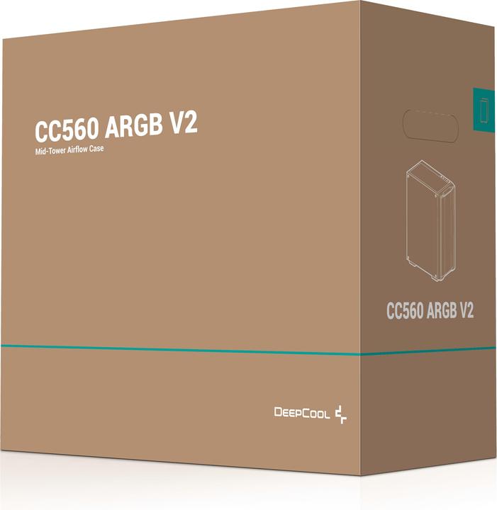 Actual product image Deepcool CC560 ARGB V2 bk (mATX, Mini-ITX)