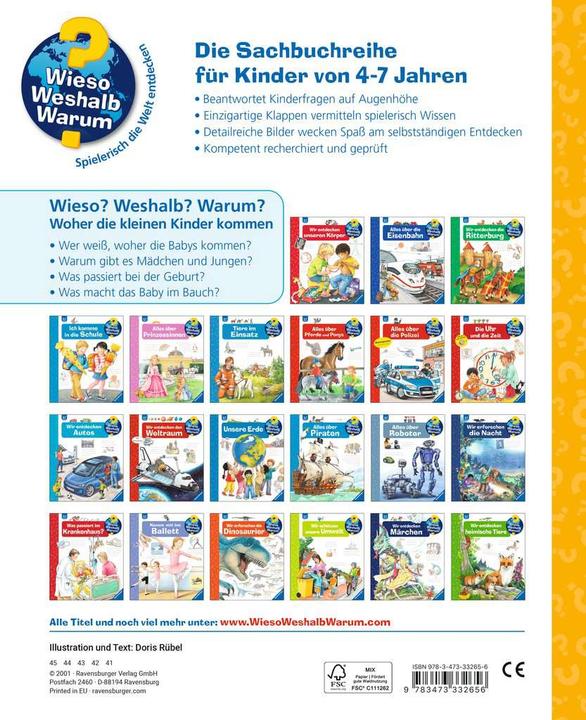 Actual product image Ravensburger Woher die kleinen Kinder kommen (German, Doris Rübel, 2015)