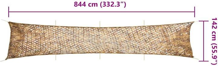 Produktbild VidaXL Tarnnetz mit Aufbewahrungstasche 844x142 cm Sandfarbe