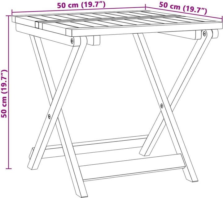 Produktbild VidaXL Gartentisch (50 cm)