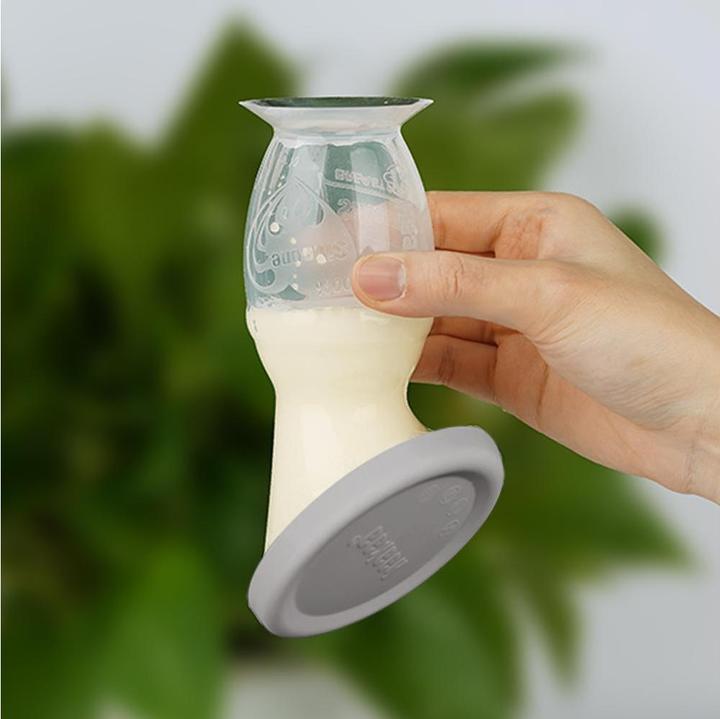 Actual product image Haakaa 100ml Silicone Breast Pump with Suction Base & Silicone Cap
