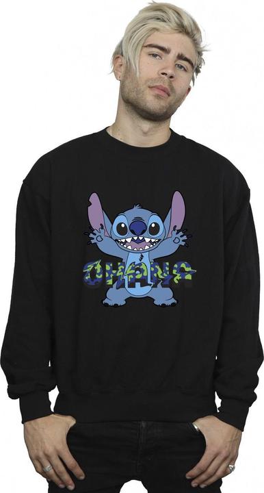 Immagine prodotto Disney Lilo And Stitch Ohana Blue Glitch Felpa Uomo (M)