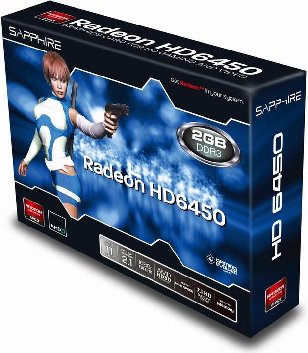 Produktbild Sapphire Radeon HD 6450 (2 GB)