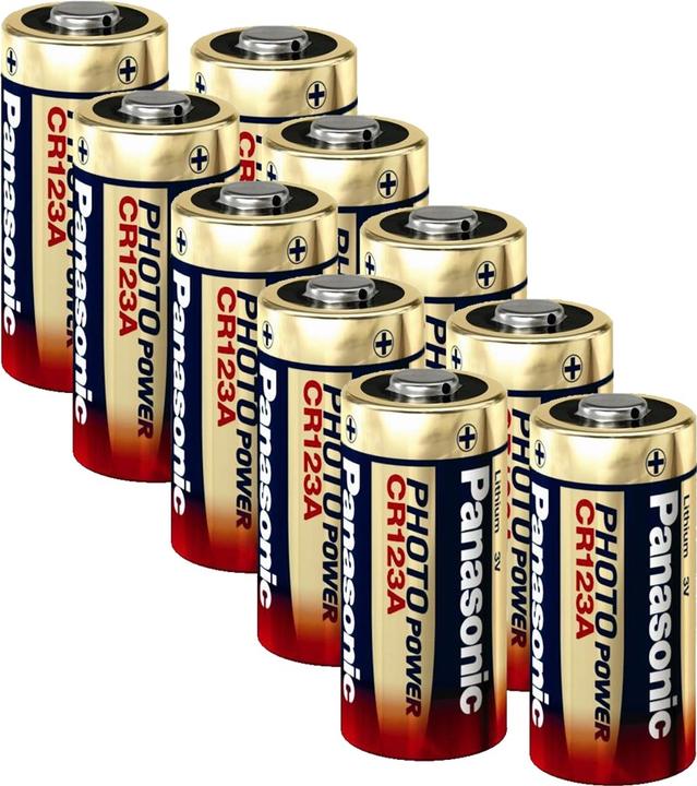 Actual product image Panasonic Photo Lithium CR123 (10 pcs., CR123A, 1600 mAh)