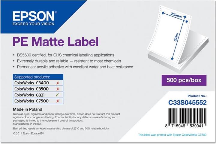 Produktbild Epson PE Matte Label