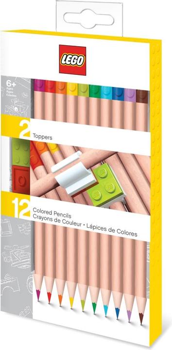Actual product image Euromic LEGO Stationery 12 Color Pencils (Multicoloured, 12 x)