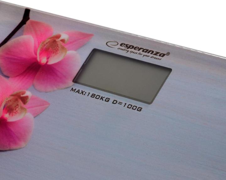 Actual product image Esperanza Weighing scale bathroom Orchid EBS010 (pilka color) (180 kg)