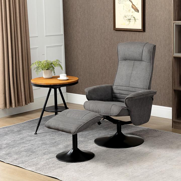 Produktbild Homcom Relaxsessel mit Hocker