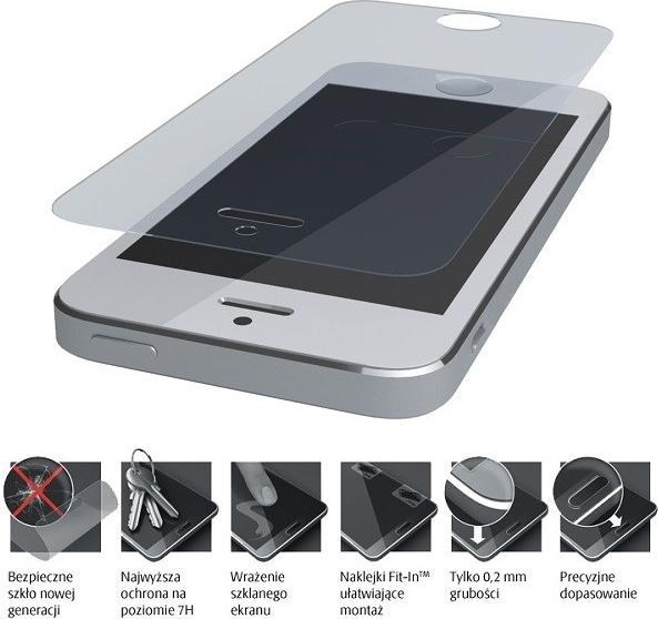 Actual product image 3MK hybrid glass Flexible 2.5D for iPhone 8 (1 Piece, Apple iPhone 8)
