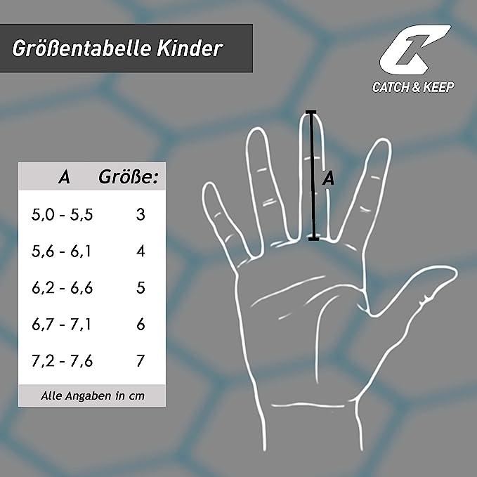 Produktbild Catch & Keep Fussballhandschuhe Kralle Splash Gr. 5 Rot Torwart Keeper Goalie Handschuhe (5)