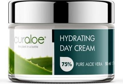 Image du produit Curaloe Crème de jour à l'Aloe Vera 75% Lotion biologique pure enrichie au beurre de karité africain et à (Crème de jour)