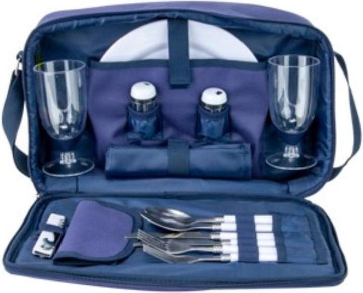 Cosy&Trendy Picknick-Tasche blau 2 Personen 42.3x28x9cm Nylon