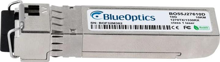 Produktbild BlueOptics Kompatibler MikroTik S+23LC10D © BO55J27610D SFP+ Bidi Transceiver, LC-Simplex, 10GBASE-BX-U, Single