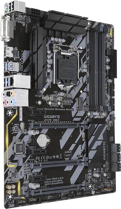 Actual product image Gigabyte Z370-Hd3 (LGA 1151, Intel Z370, ATX)