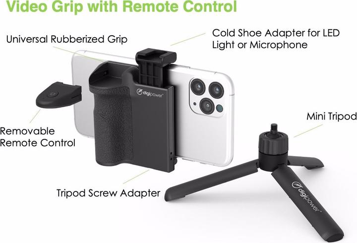 Produktbild DigiPower Vlogging Kit Follow Me (4-teilig) (Kunststoff)