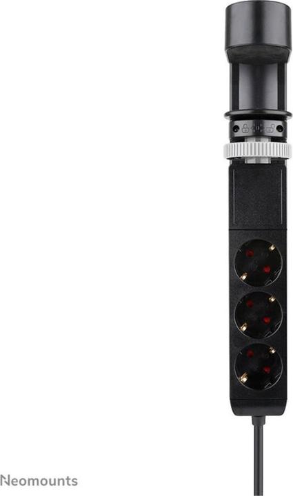Produktbild Neomounts Tischsteckdose mit Klemme 3-fach/230V/USB-A/2xUSB-C/schwarz (Tisch)
