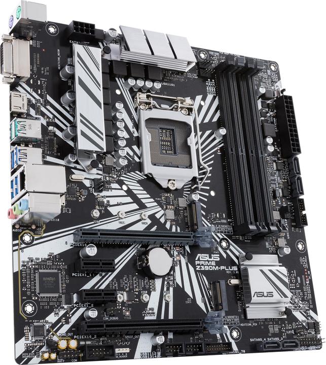 Actual product image ASUS Prime Z390M-Plus (LGA 1151, Intel Z390, mATX)