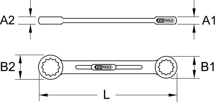 Actual product image KS Tools T-handle spark plug wrench