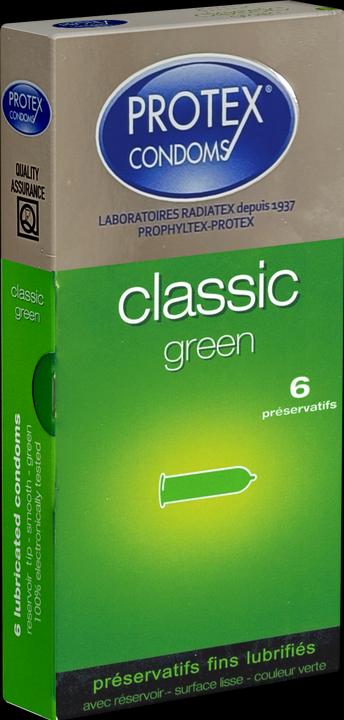 Protex Classic Green» 6 grüne Kondome aus Frankreich (6 Stk.)