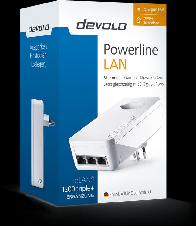 Immagine prodotto Devolo dLAN 1200 tripla+ estensione (1200 Mbit/s)