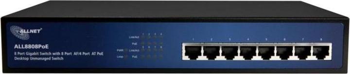 Immagine prodotto Allnet Porta Gigabit Full PoE Switch senza ventola (8 Porti)