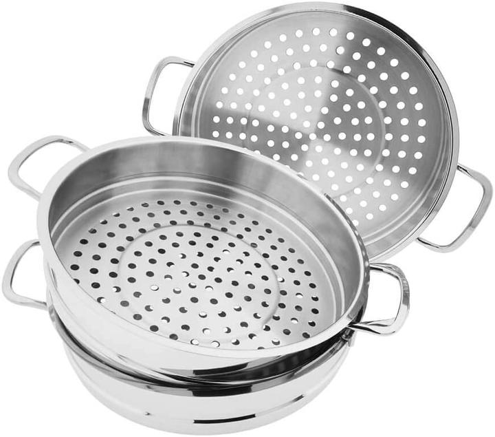Produktbild BEM 6-tlg Set Dampfkocher (28 cm, Dampfkochtopf, Edelstahl)