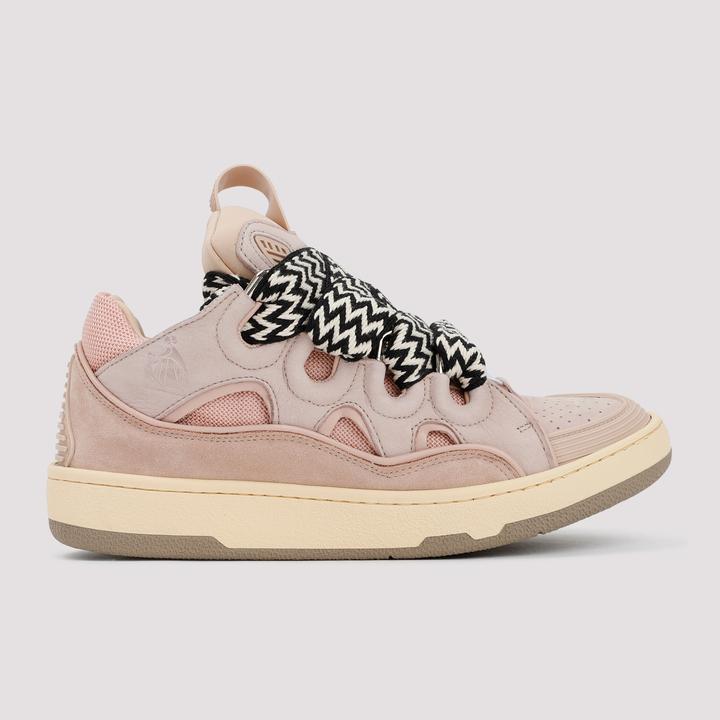 Immagine prodotto Lanvin curb sneakers in white and pink leather (39)