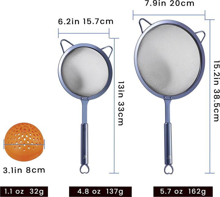 Produktbild Gourmet Easy Küchensieb Set blau