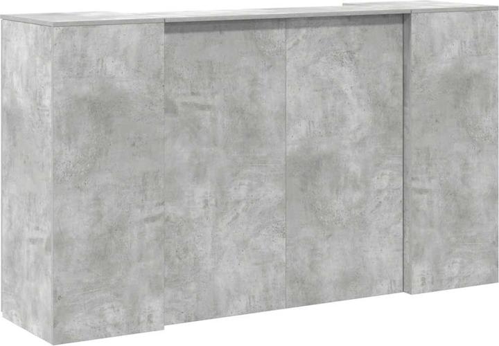 Image du produit VidaXL Comptoir d'accueil gris béton 180x50x103,5 cm bois composite Comptoir d'accueil