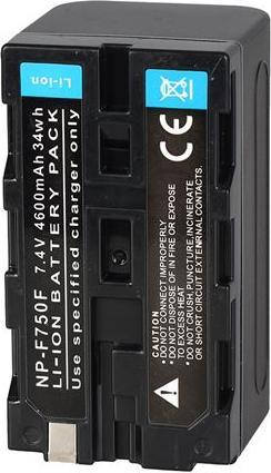 Immagine prodotto Falcon Eyes 2 batterie ricaricabili NP-F750 + caricabatterie SP-CHG per lampada LED (1 pz., Specifico del dispositivo, 4600 mAh)