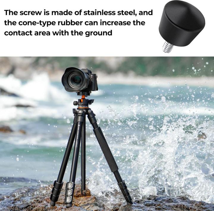 Image du produit K&F Concept 1/4 Tripod Foot Spike KF31.050 (Pieds de trépied)