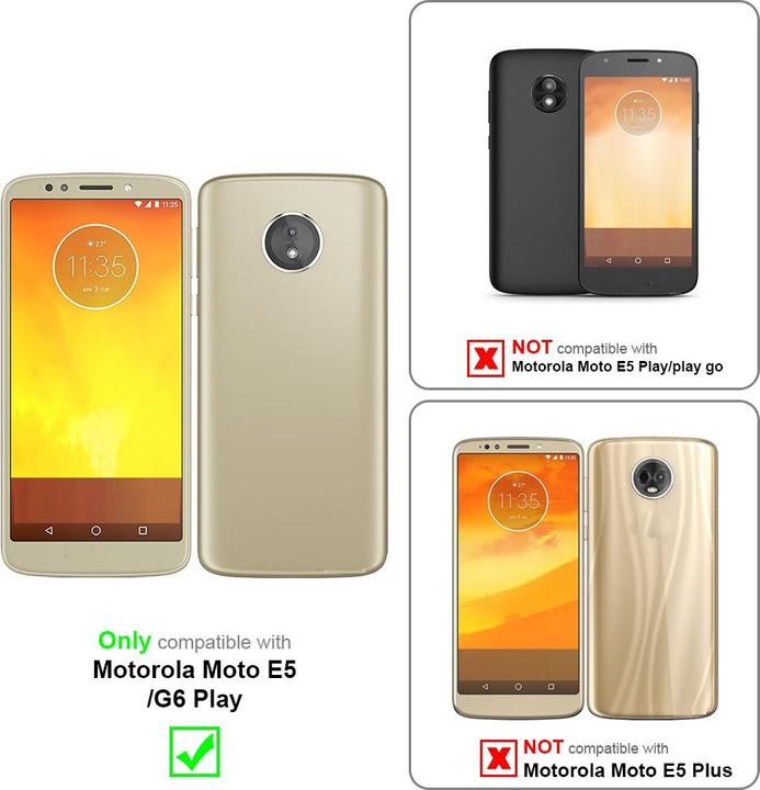 Actual product image Cadorabo Case for Motorola MOTO E5 / G6 PLAY with belt clip (Motorola Moto E5, Motorola Moto G6 Play)