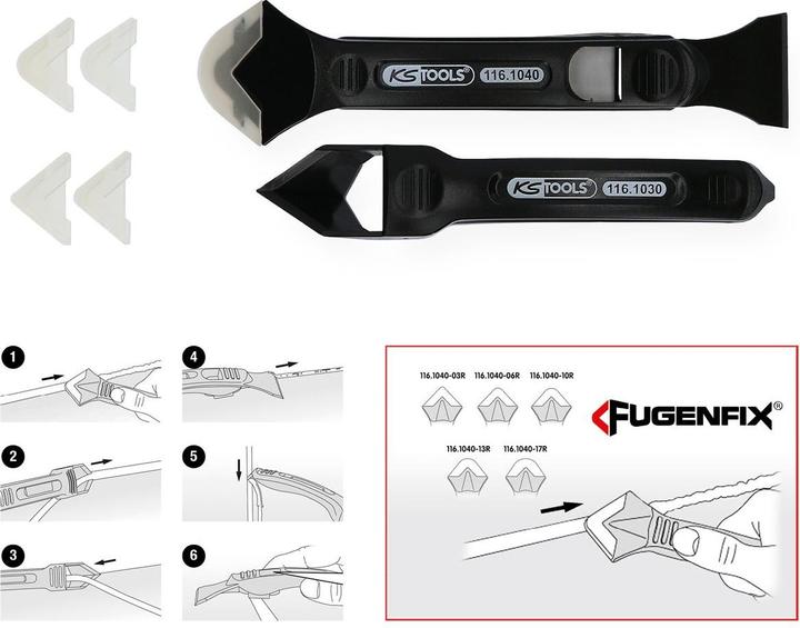 Produktbild KS Tools Silikonschaber- und Abziehersatz