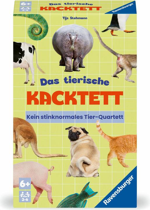 Actual product image Ravensburger 23050 - The animal poop quartet, quartet with animal poop topic, family game for children (German)