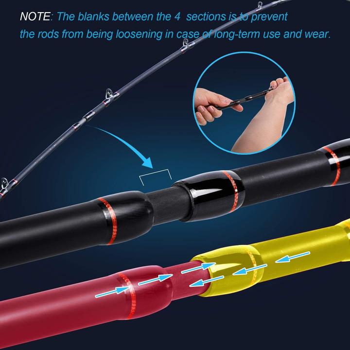 Image du produit Sougayilang Speed Bass Angelrute mit Rolle (Canne à lancer, 210 cm)
