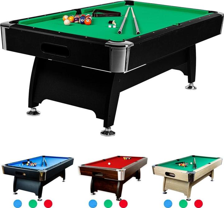 Produktbild Games Planet 7 ft Billardtisch Premium, Farbe schwarz/grün