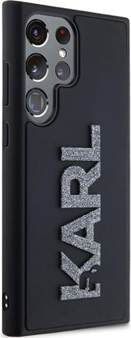 Produktbild Karl Lagerfeld KLHCS23L3DMBKCK S23 Ultra S918 czarny/black hardcase 3D Rubber Glitter Logo (Samsung Galaxy S23 Ultra)