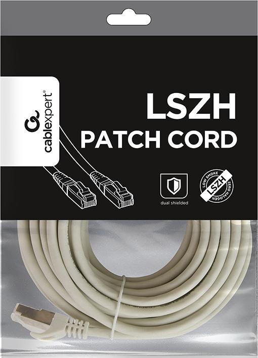 Produktbild Gembird S/FTP Cat. 6A LSZH patch cord, grey, 7.5 m (S/FTP, CAT6, 7.50 m)