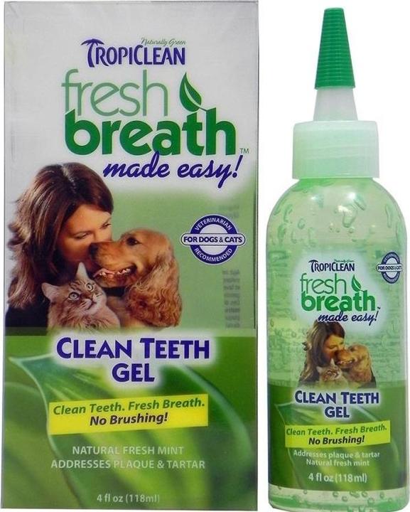 Immagine prodotto Tropiclean Gel per l'igiene orale dei denti (Cane, 118 ml)