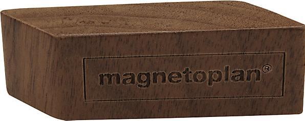 Image du produit kaiserkraft Plots magnétiques en bois design, lot de 4, L x l x h 60 x 20 x 13 mm, marron (4 x)