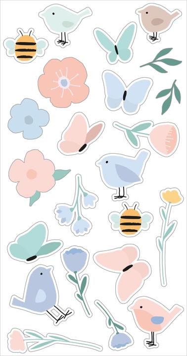 Actual product image Artemio Puffy Sticker "Sweet Garden"