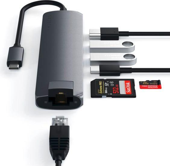 Produktbild Satechi USB-C Slim Multi-port (USB-C, 7 Ports)